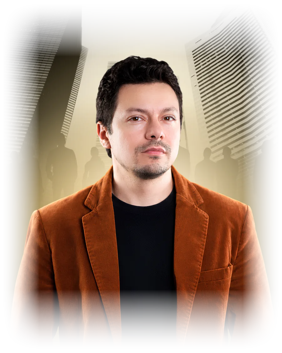 Retrato de Adriano Figueiredo, autor do guia
